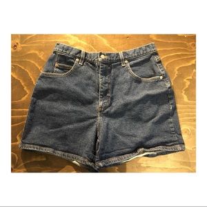 90’s high-waisted denim shorts